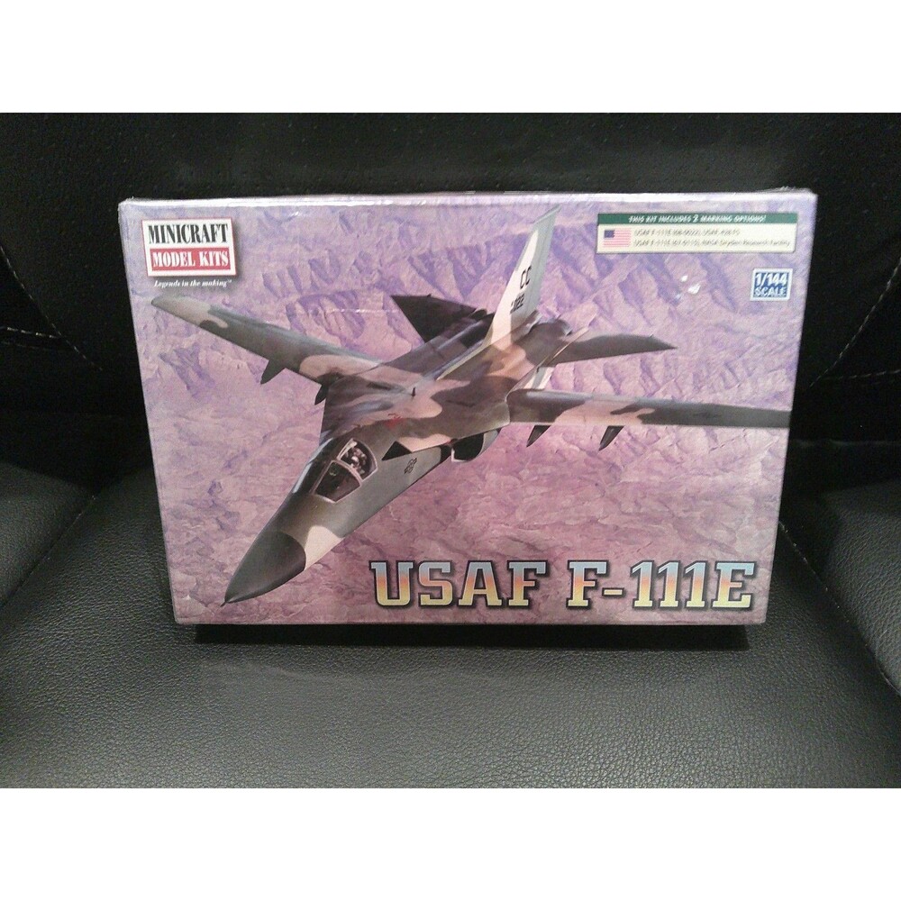 Minicraft 14650, USAF General Dynamics F-111E Aardvark Kit, 1/144 Scale Sealed